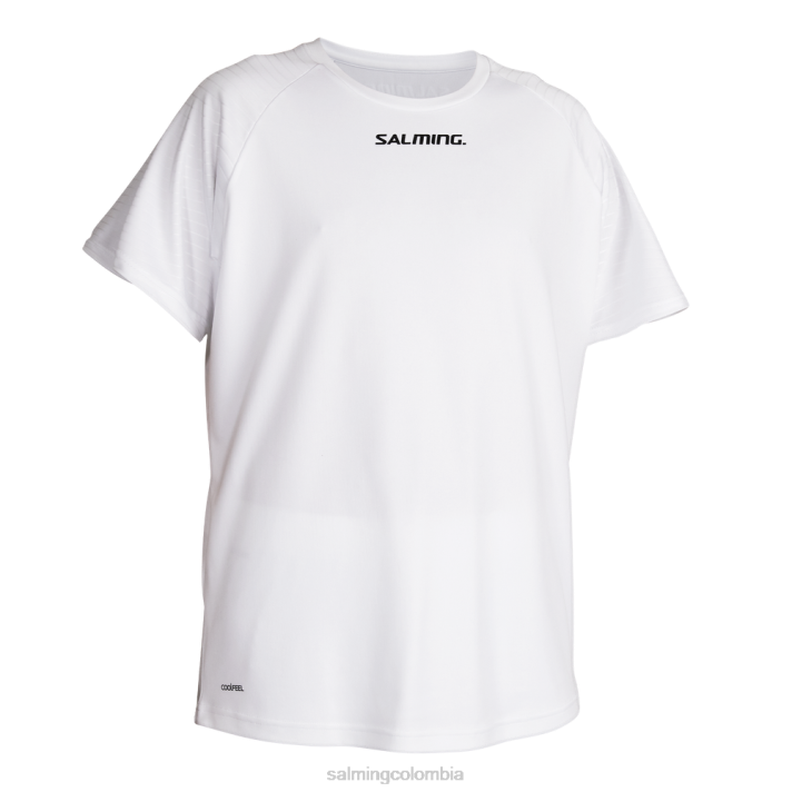 camiseta de juego de granito blanco Salming vestir hombres NH6R8