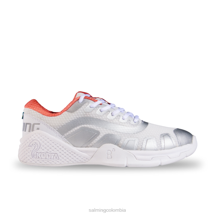 retroceso kobra blanco/coral Salming zapatos mujer NH6R53