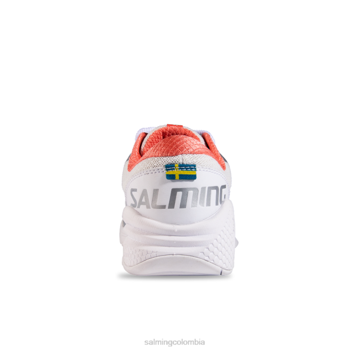 retroceso kobra blanco/coral Salming zapatos mujer NH6R53